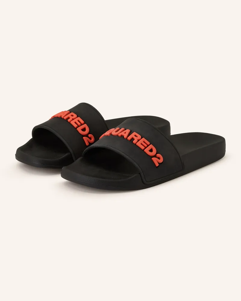 Dsquared2 Pantoletten schwarz Schwarz
