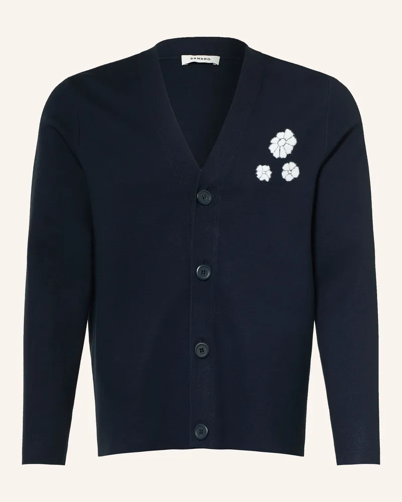 Sandro Strickjacke blau Dunkelblau