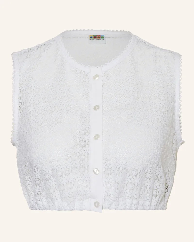 Berwin & Wolff Dirndlbluse aus Spitze Weiss