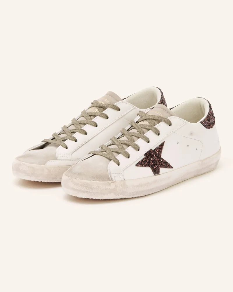 Golden Goose Sneaker Super-Star weiss Weiss
