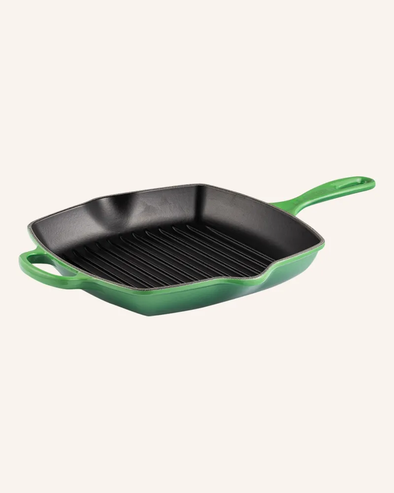 Le Creuset Grillpfanne Signature gruen Bamboo