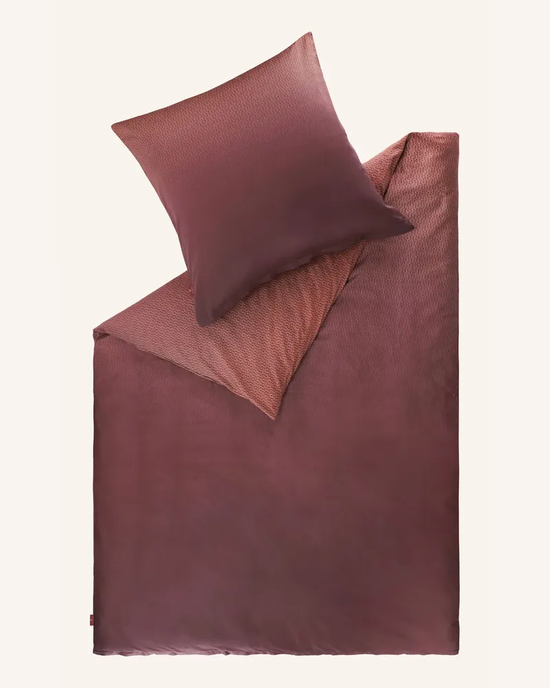 Aigner Satin Bettwäsche Edina lila Dunkelrot