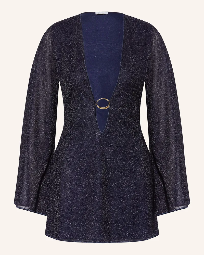 Oséree Strandkleid LUMIERE mit Glitzergarn Dunkelblau