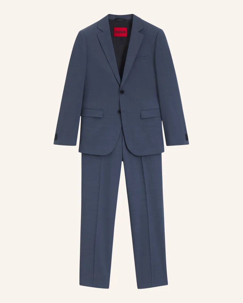 HUGO BOSS Business Anzug ARTI-HESTEN253X Extra-Slim Fit Blau