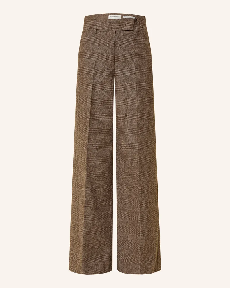 Marc O'Polo Marlenehose Aus Flanell braun Braun