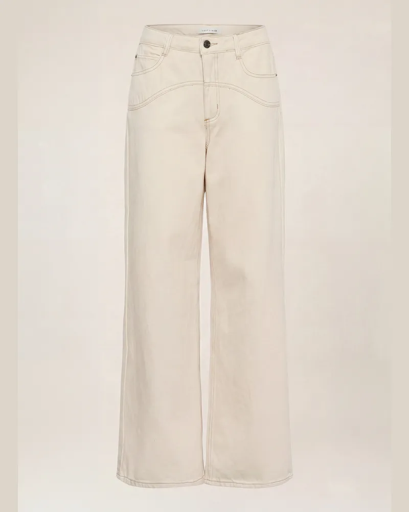 Kaffe Wide Leg Jeans Kacatharina weiss Weiss