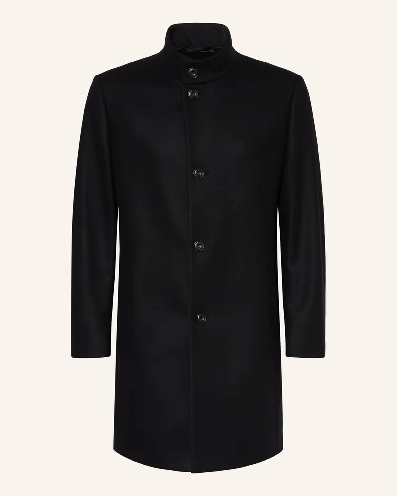 HUGO BOSS Wollmantel Mintrax schwarz Schwarz