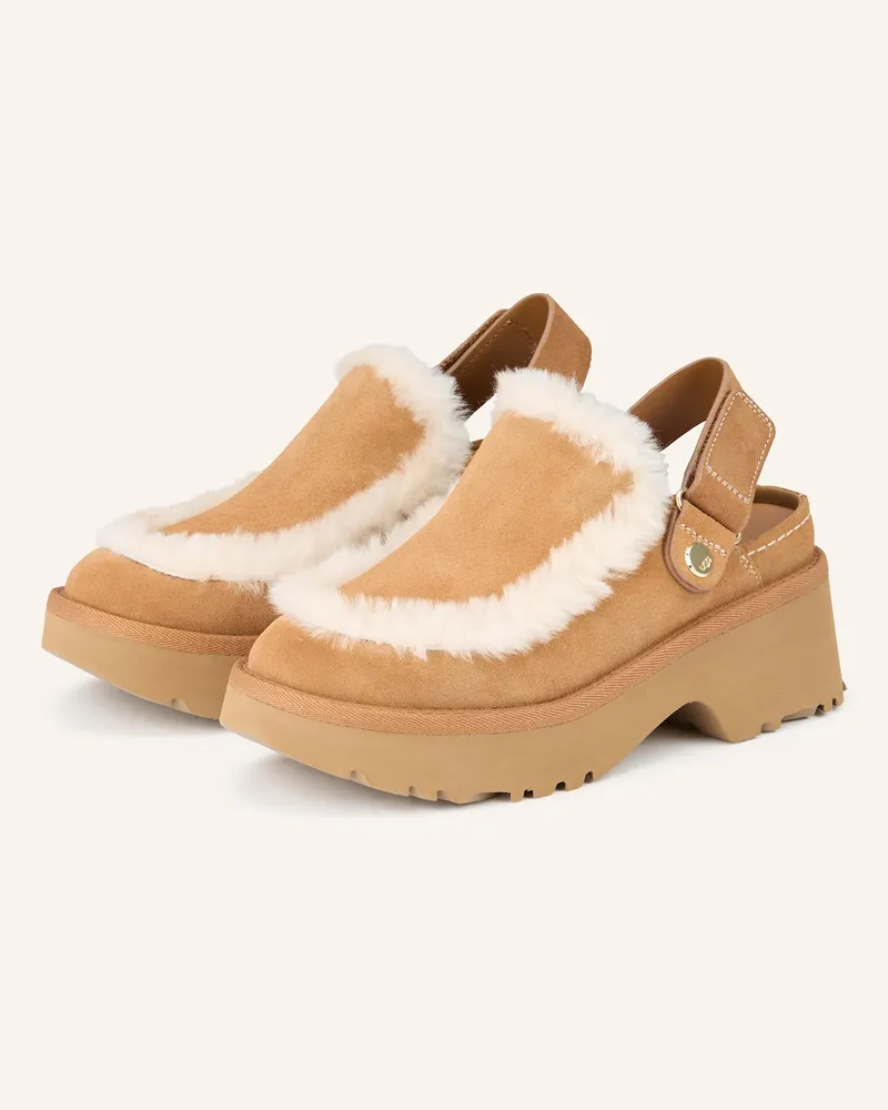 UGG Plateau-Mules Esmee Clog braun Camel