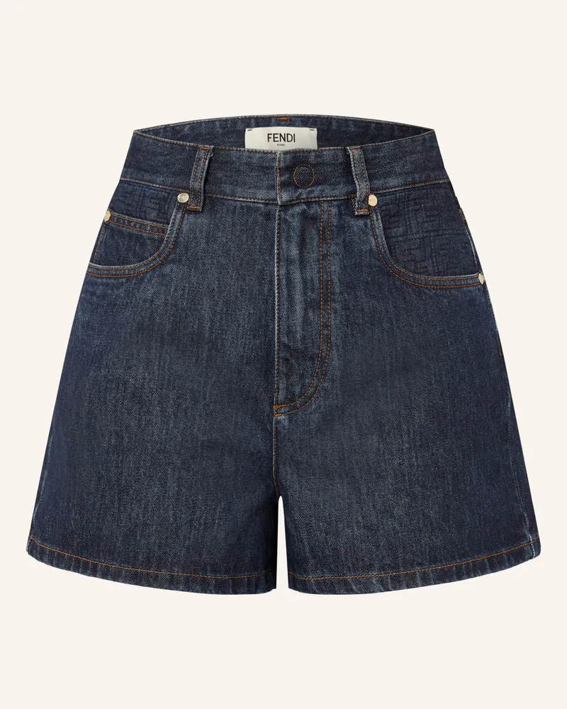 Fendi Jeansshorts blau Dunkelblau