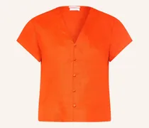 Leinenbluse rot