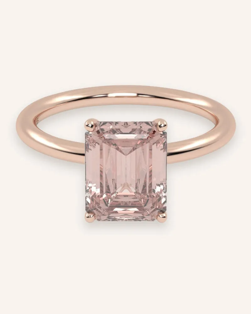 VEYNOU Ring ROSIE aus 14 Karat Roségold und 2.00ct. lab-grown Morganit Roségold