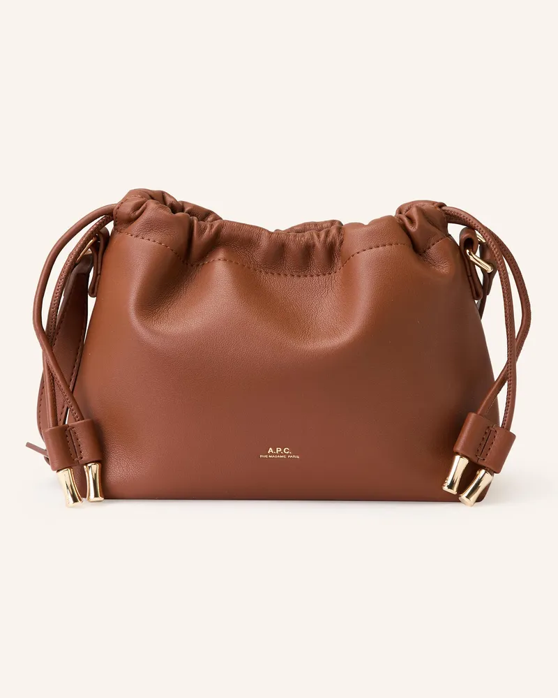 A.P.C. Beuteltasche NINON MINI Braun