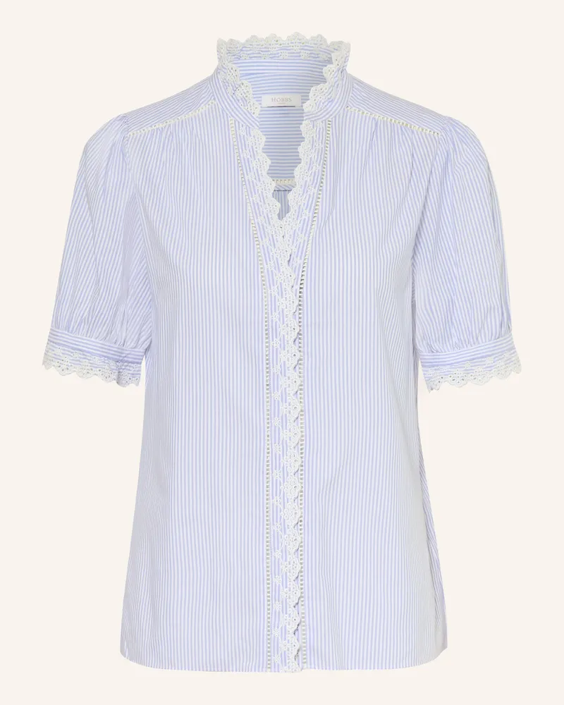HOBBS London Bluse Naima Mit Spitze blau Hellblau