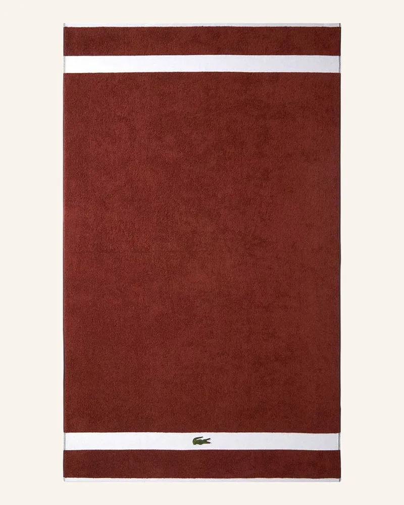 Lacoste Badetuch Lcasual braun Dunkelbraun