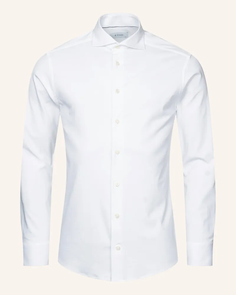 Eton Slim fit Hemd aus Vier-Wege-Stretch Weiss