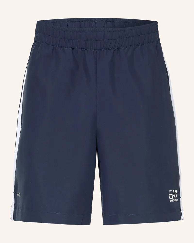 EA7 Tennisshorts Tennis Pro blau Dunkelblau