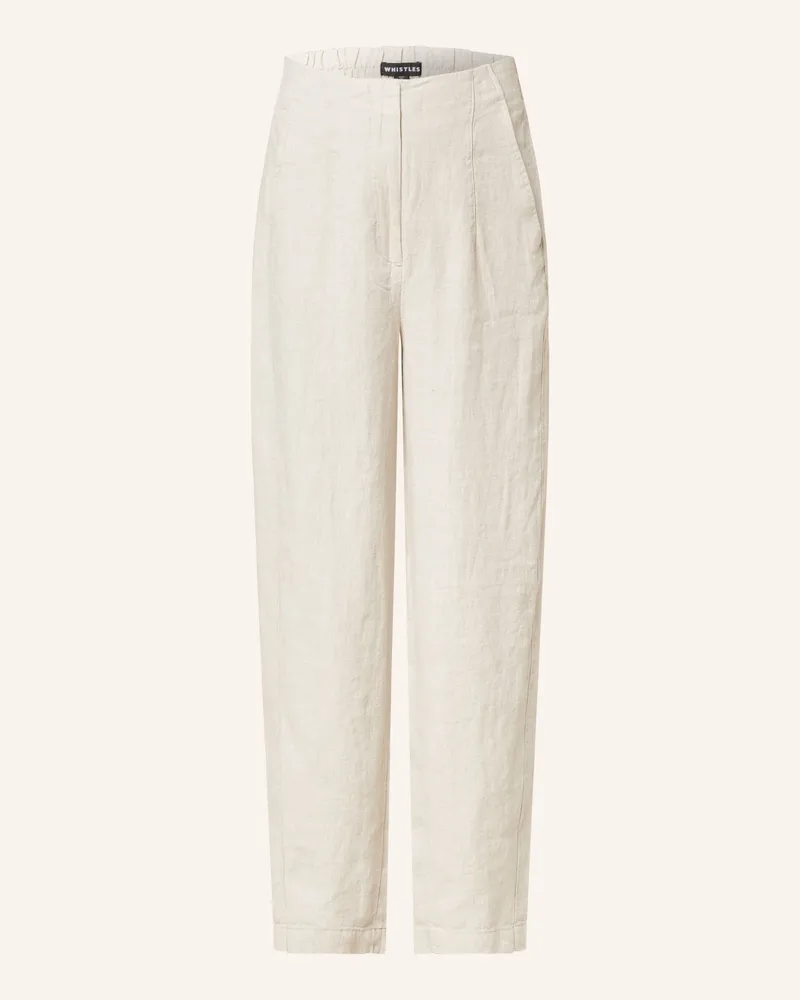 Whistles Leinenhose Creme