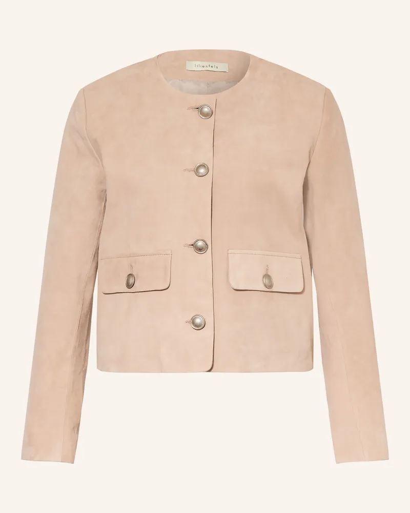 lilienfels Lederjacke grau Beige