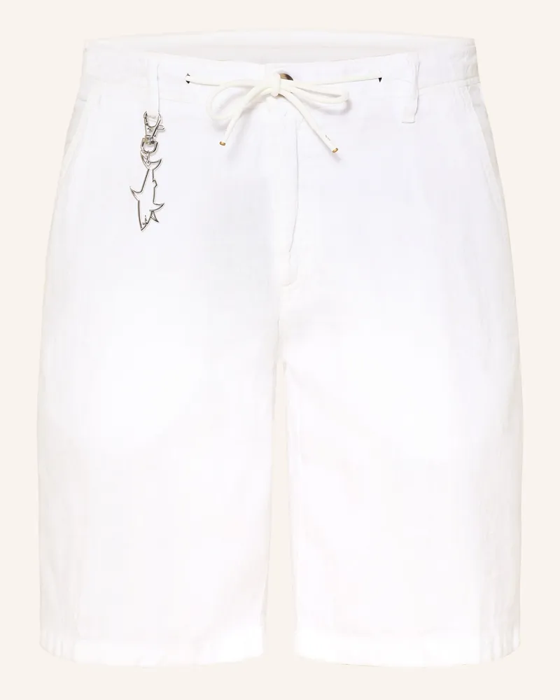 Paul & Shark Leinenshorts weiss Weiss