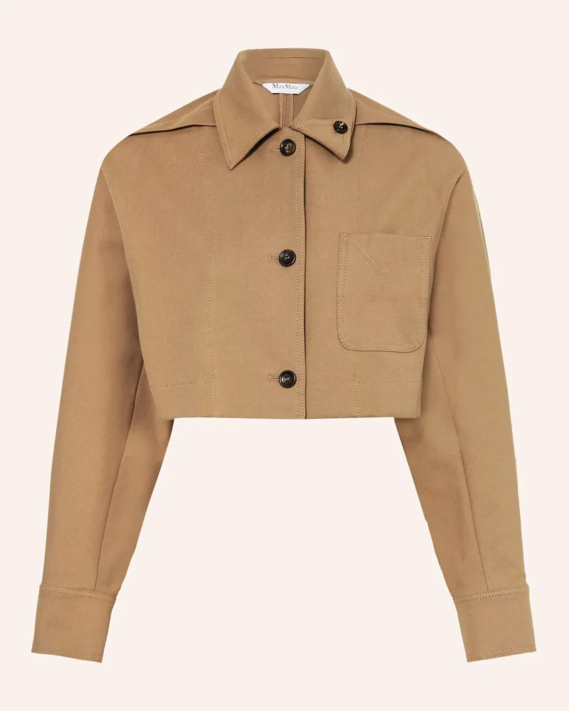 Max Mara Cropped-Jacke Smalto braun Braun