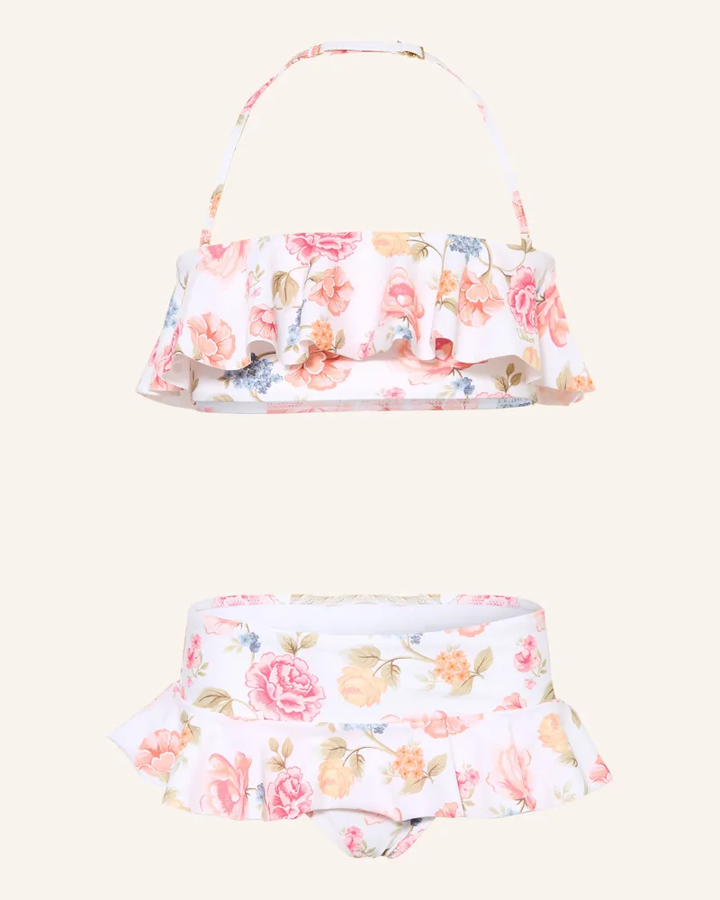 Chloé Bandeau-Bikini Mit Volants pink Ecru