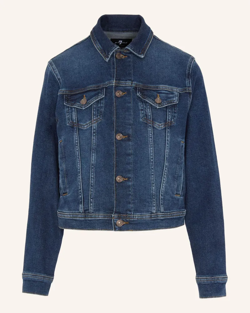 7 for all mankind CLASSIC TRUCKER Jeansjacke Blau