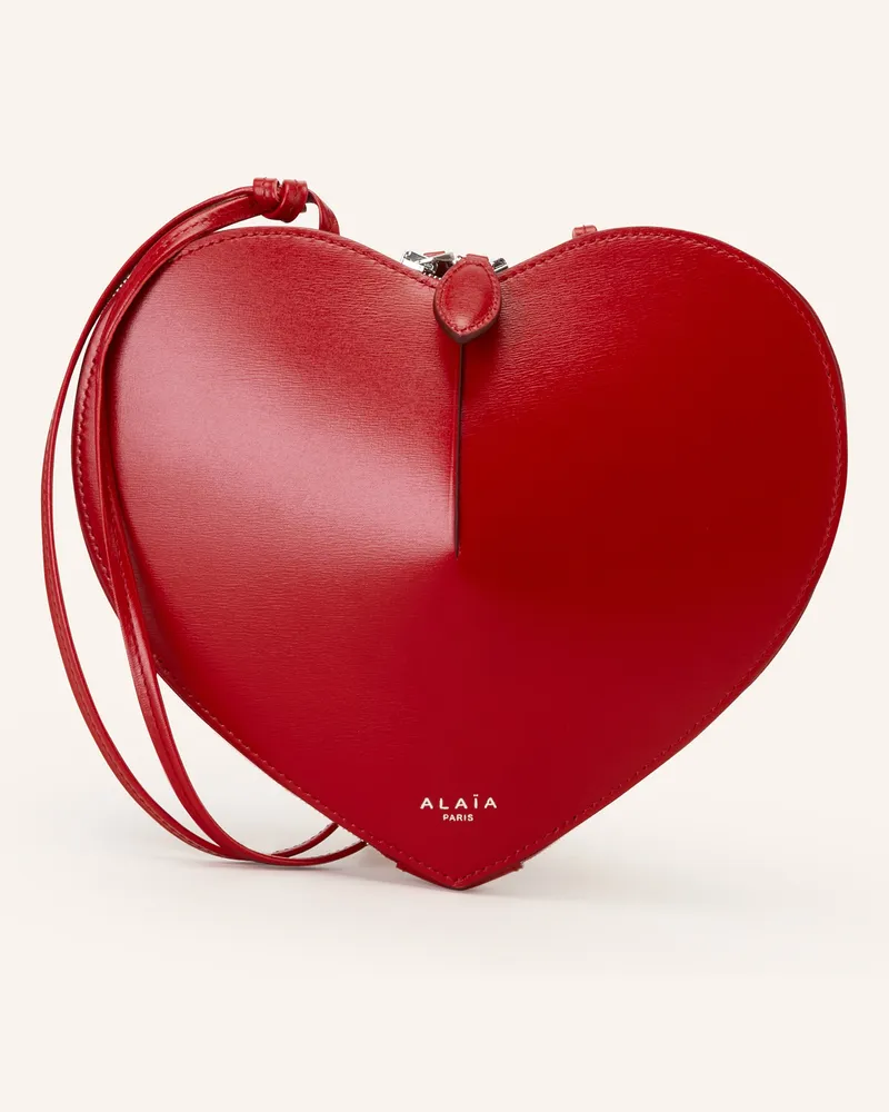 Alaïa Umhängetasche Le Coeur rot Dunkelrot