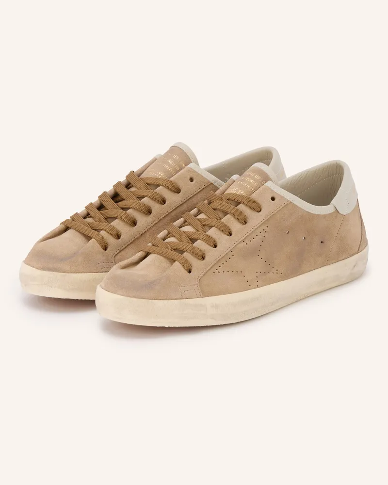 Golden Goose Sneaker Super Star braun Hellbraun
