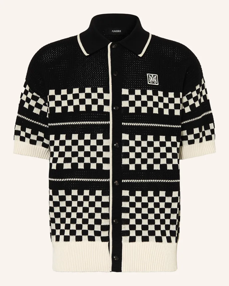 Amiri Hemd Comfort Fit schwarz Schwarz