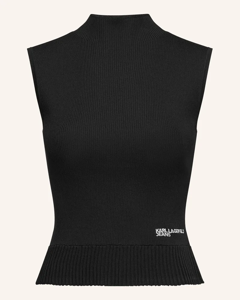 Karl Lagerfeld Top schwarz Schwarz