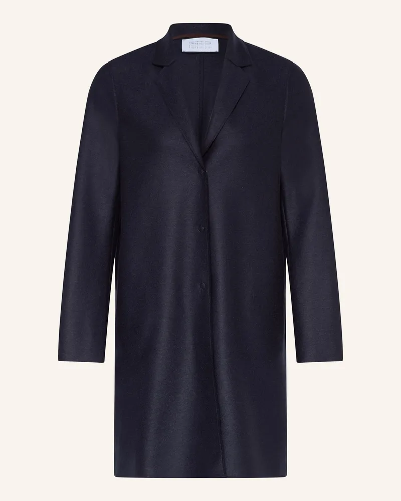 Harris Wharf London Wollmantel blau Dunkelblau