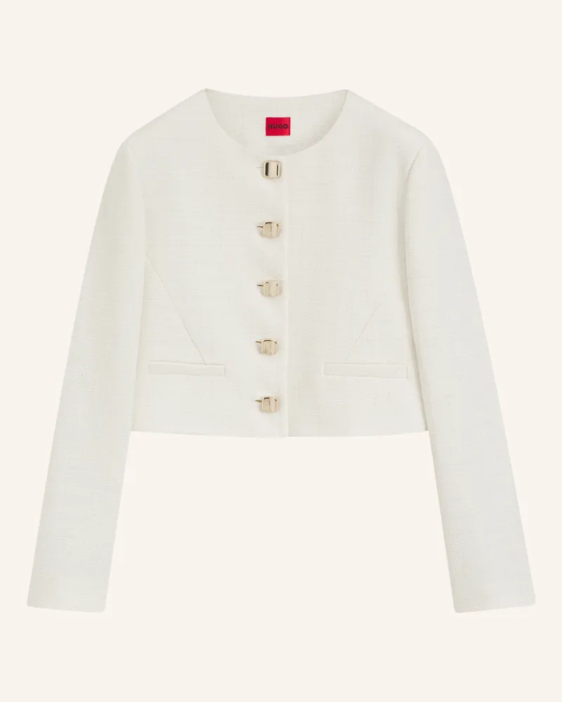 HUGO BOSS Cropped Jacke ALITI-1 Regular Fit Rosa