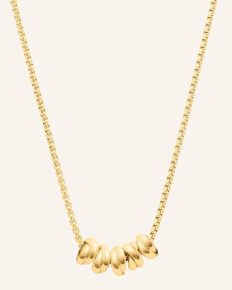 S.Oliver Halskette  Aus  Edelstahl gold Gold