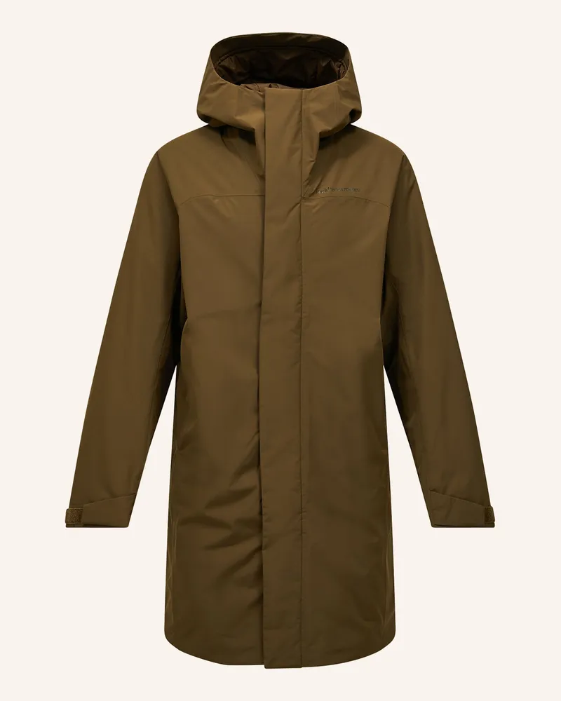 Peak Performance Parka Treeline Ins gruen Khaki
