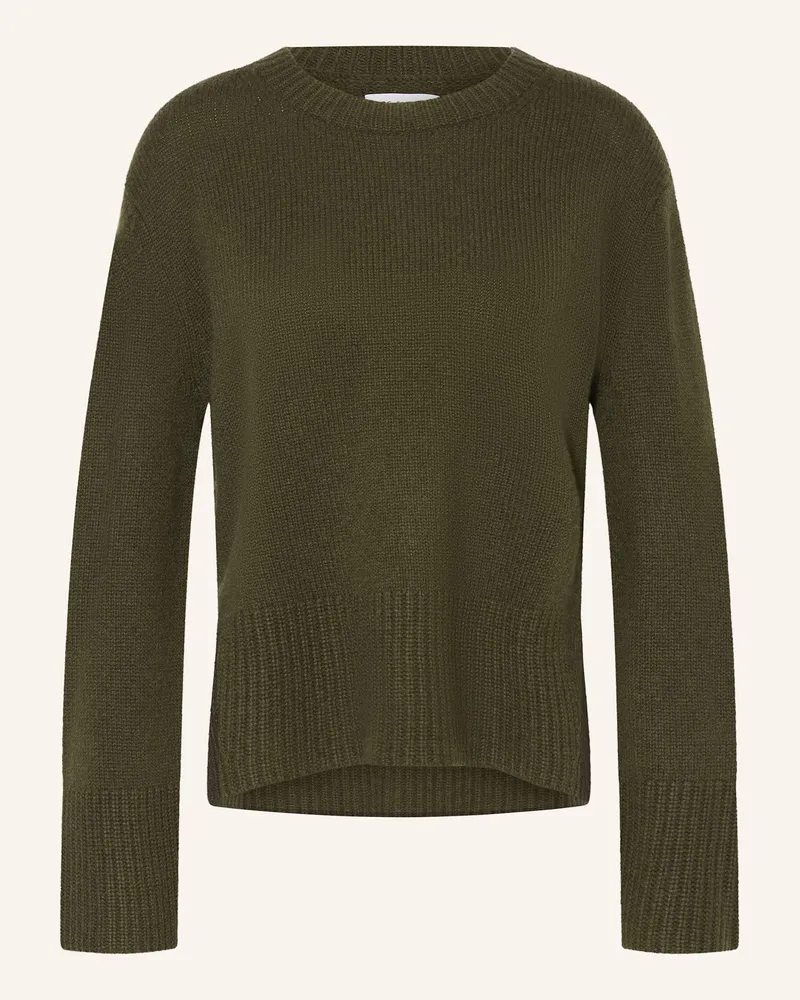 Mrs & HUGS Cashmere-Pullover Oliv