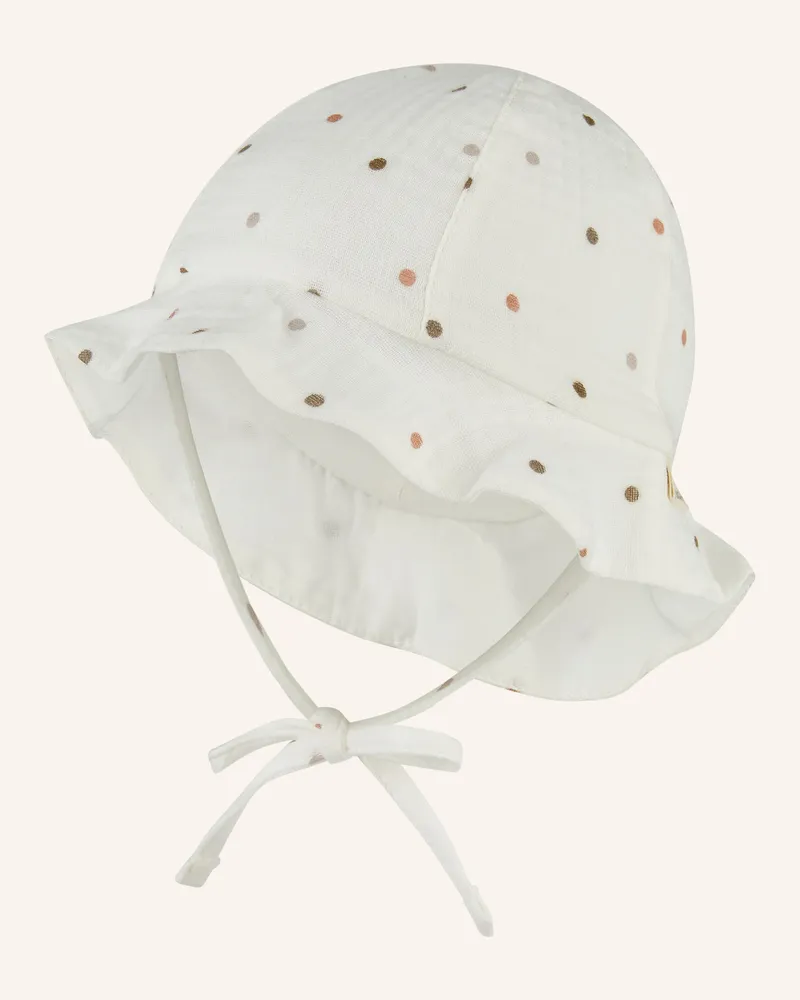 Sterntaler Sonnenhut Punkte weiss Weiss