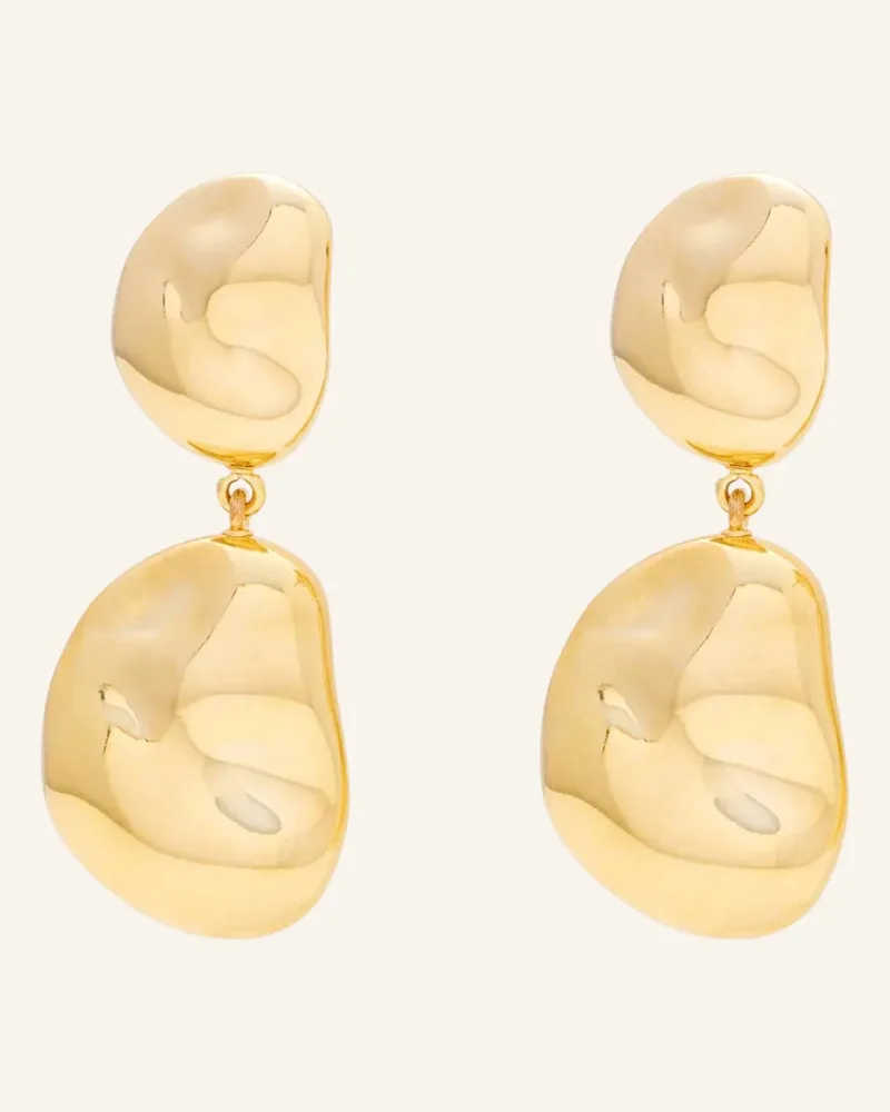 Vanessa Baroni Ohrhänger Double Nugget Earring Gold By Glambou gold Gold