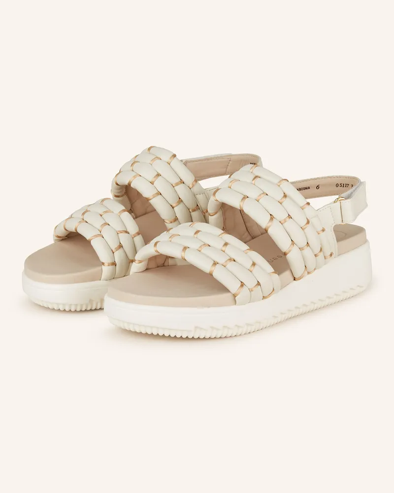 paul green Plateau-Sandalen Ecru