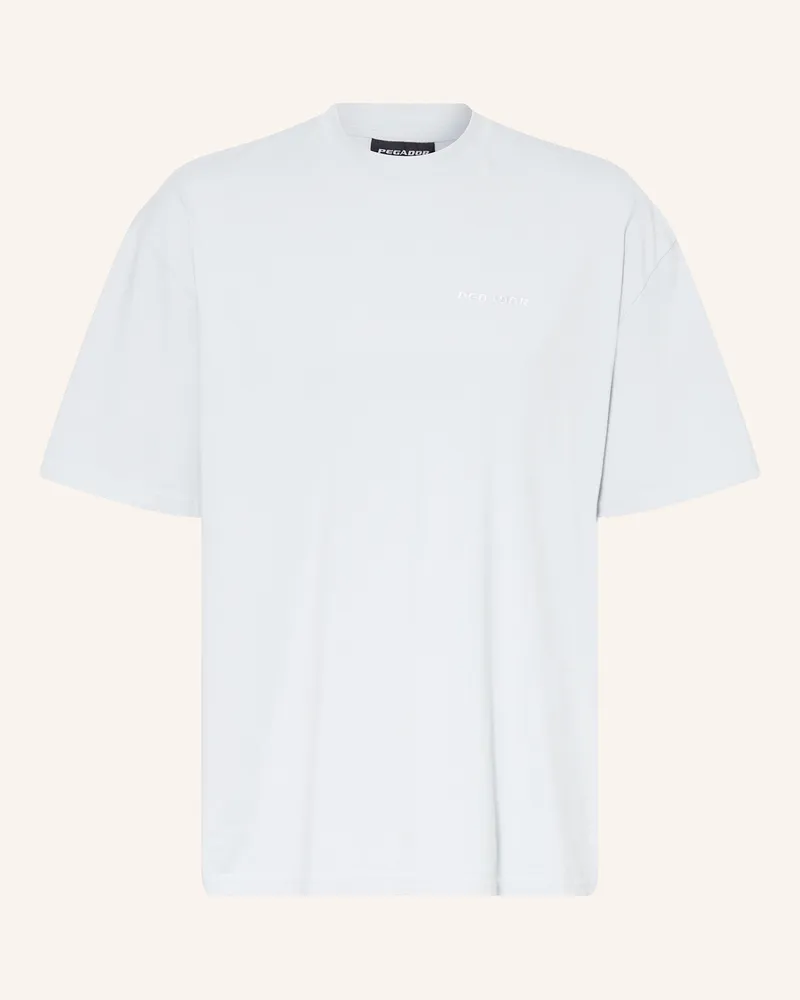PEGADOR Oversized-Shirt Blaugrau