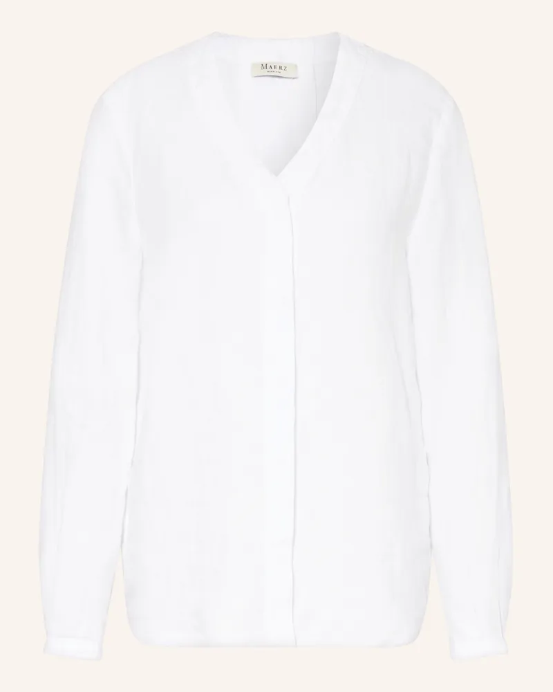 Maerz Leinenbluse weiss Weiss
