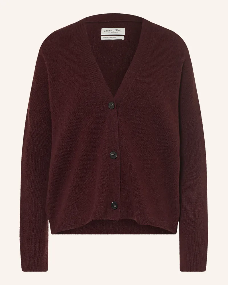 Marc O'Polo Strickjacke rot Dunkelrot