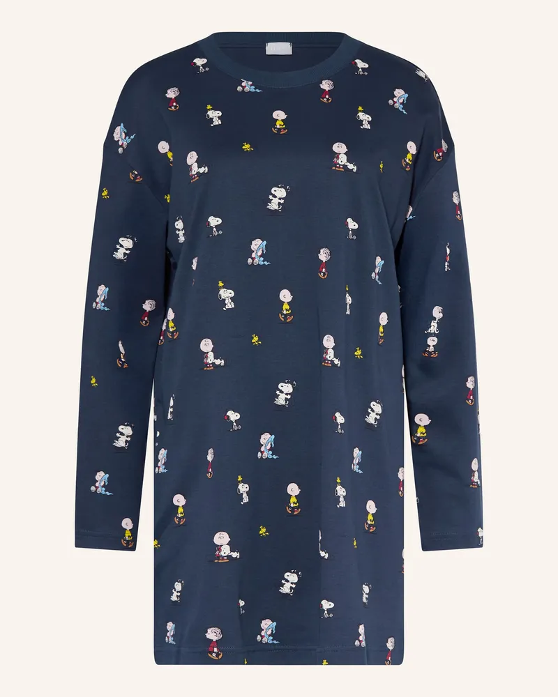 Mey Nachthemd Serie mey x PEANUTS Blau