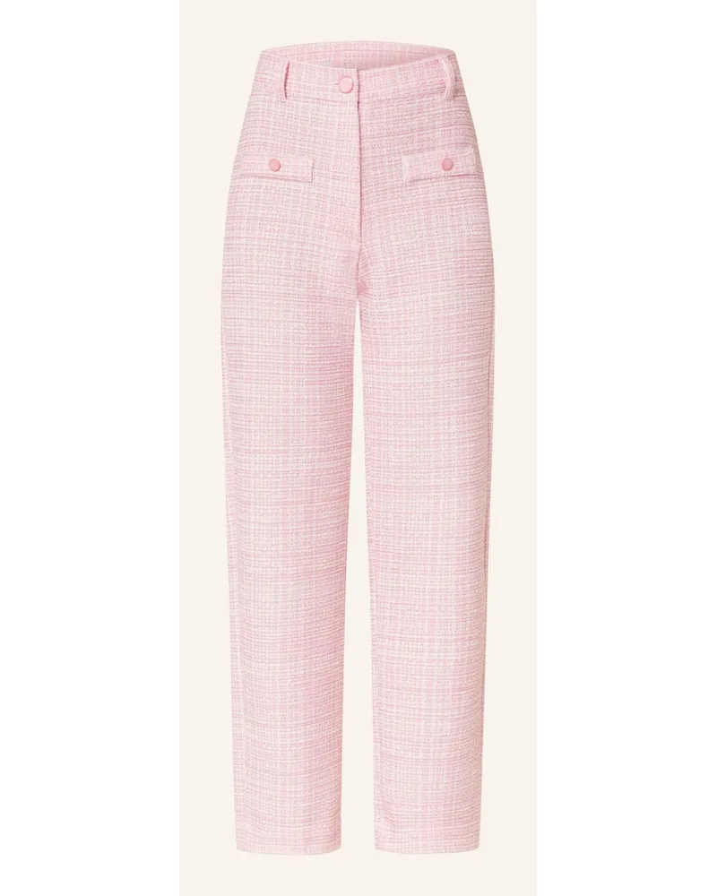 Rich&Royal Tweed-Hose mit Glitzergarn Rosa