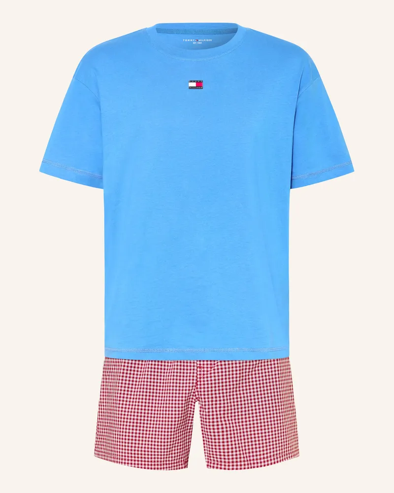 Tommy Hilfiger Shorty-Schlafanzug Blau