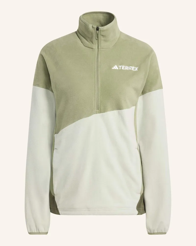 adidas Fleece-Troyer Terrex Multi Climawarm gruen Grün