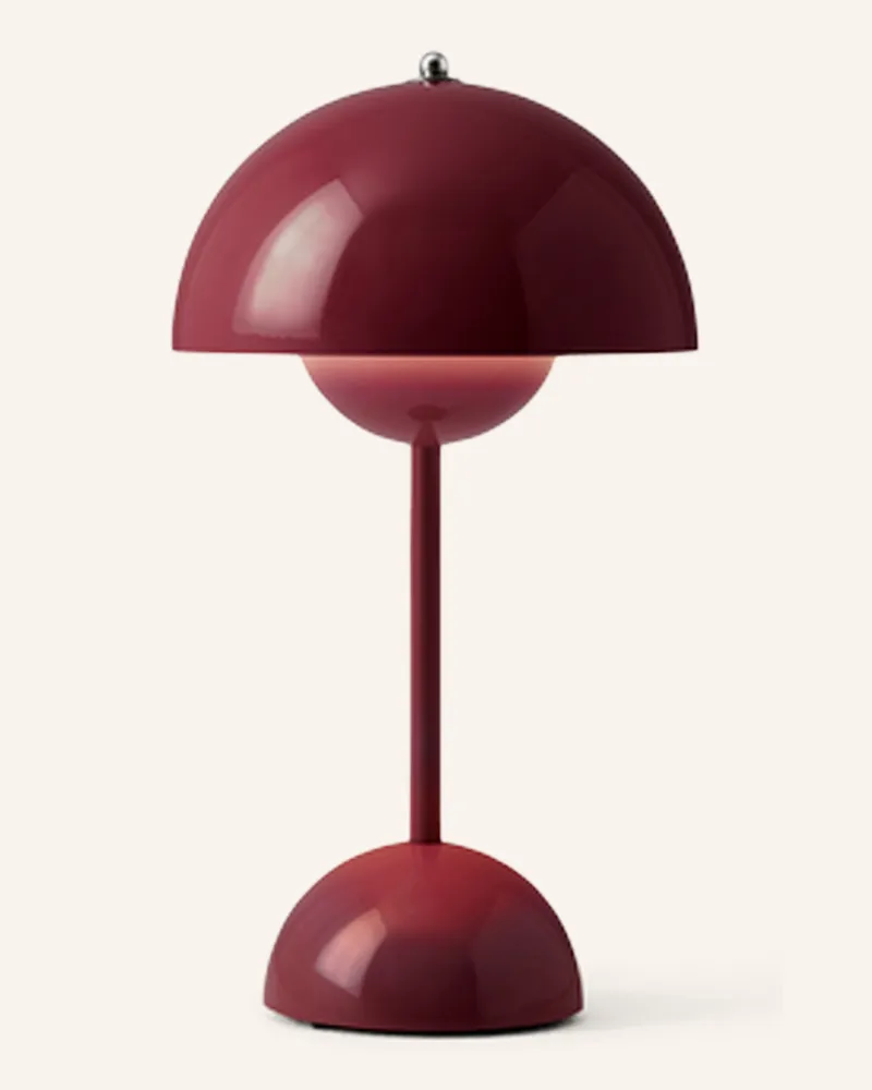 &Tradition Tischleuchte Flowerpot vp9 rot Dunkelrot