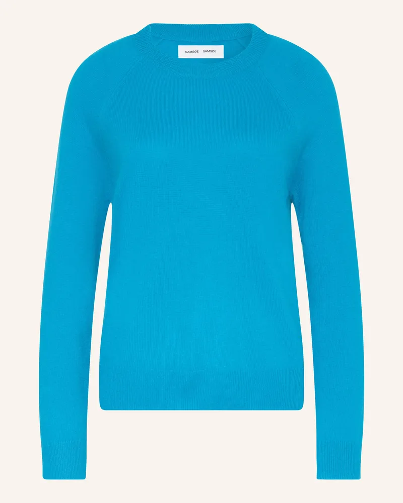 Samsøe & Samsøe Cashmere-Pullover BOSTON Türkis