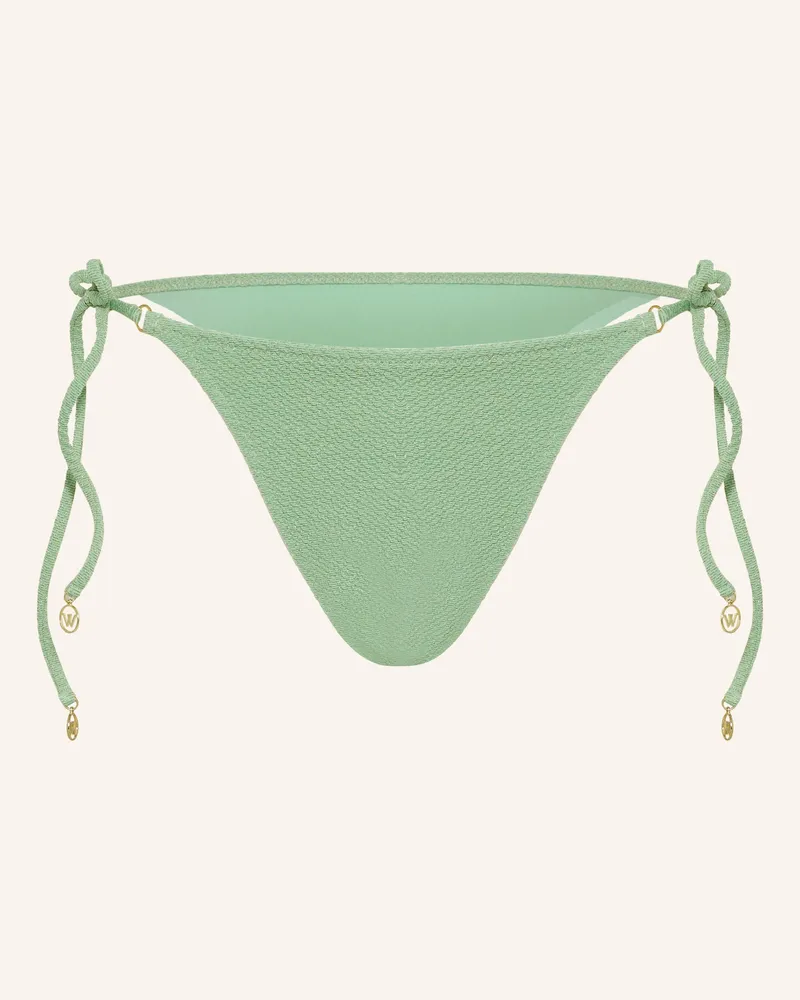 watercult Triangel-Bikini-Hose Swim Sparkle Mit Glitzergarn gruen Hellgrün