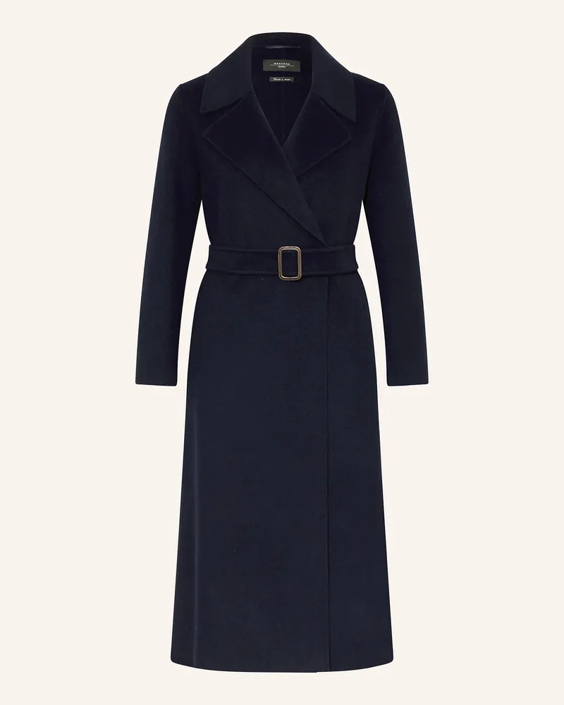 Max Mara Wollmantel Manu blau Dunkelblau