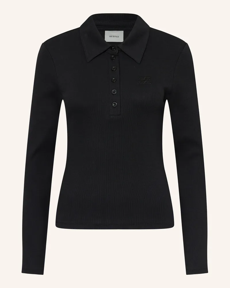 Gestuz Strick-Poloshirt DREWGZ Schwarz